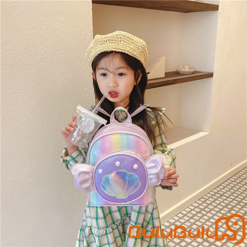 balo Kawaii cho ( 1-3 tuổi) bé gái tập đi Ba lô hoạt hình Vỏ biển trong suốt Ba lô đi học cho vườn thú, cắm trại, đi chơi