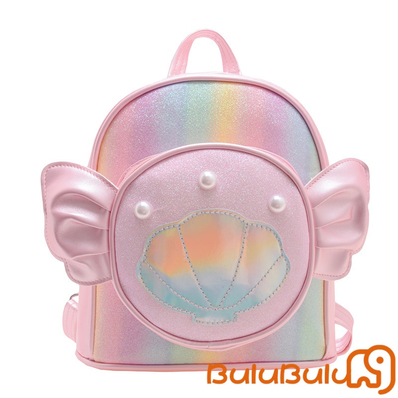 balo Kawaii cho ( 1-3 tuổi) bé gái tập đi Ba lô hoạt hình Vỏ biển trong suốt Ba lô đi học cho vườn thú, cắm trại, đi chơi
