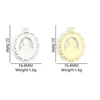 10 Chiếc Tinh Tế Hình Bầu Dục Đức Trinh Nữ Maria Quyến Rũ Với Kim Cương Giả Sáng Bóng, Cơ Đốc Nhân Phụ Kiện Trang Sức Vòng Cổ Tôn Giáo Vòng Tay Bông Tai Móc Khóa Quần Áo Trang Trí Mặt Dây Hợp Kim DIY