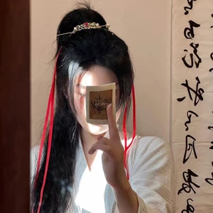 Băng đô, phụ kiện tóc năm mới, kẹp tóc đuôi ngựa cổ điển, vương miện Hanfu, phụ kiện tóc Hanfu