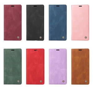 Vỏ Sang Trọng Cho IPhone 6 7 8 11 12 X XS XR SE 2 3 4 2020 2022 2024 16E 17E Mini Plus Pro Max Ví Lật Retro Kinh Doanh Mờ Khe Cắm Thẻ Da Vỏ