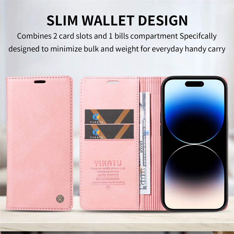 Vỏ Sang Trọng Cho IPhone 13 14 Mini Pro Max Ví Lật Retro Kinh Doanh Da Mờ Khe Cắm Thẻ Giá Đỡ Bao Da