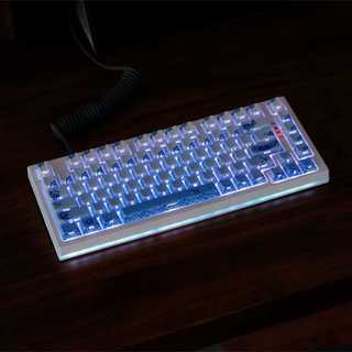 Mặt sứ xanh và trắng tỏa sáng qua Keycaps PBT Dye-sub Cherry Profile Keycap Custom Keycaps Tương thích với công tắc Cherry Gateron MX