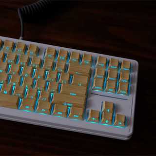 Hạt Gỗ Bên Tỏa Sáng Qua Keycaps PBT Dye-sub Cherry Profile Keycap Tùy Chỉnh Keycaps Tương Thích Với Cherry Gateron MX Switch