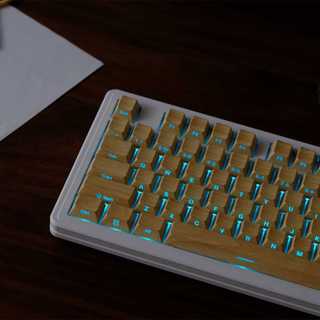 Hạt Gỗ Bên Tỏa Sáng Qua Keycaps PBT Dye-sub Cherry Profile Keycap Tùy Chỉnh Keycaps Tương Thích Với Cherry Gateron MX Switch