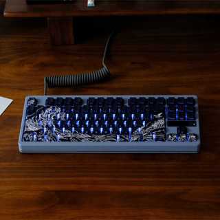 Kanagawa Side Shine Through Keycaps PBT Dye-sub Cherry Profile Keycap Custom Keycaps Tương thích với Cherry Gateron MX Switch