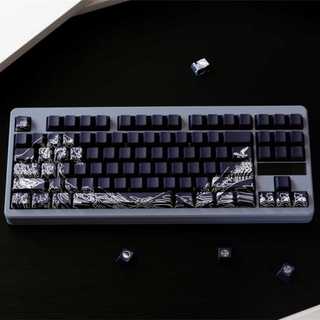 Kanagawa Side Shine Through Keycaps PBT Dye-sub Cherry Profile Keycap Custom Keycaps Tương thích với Cherry Gateron MX Switch