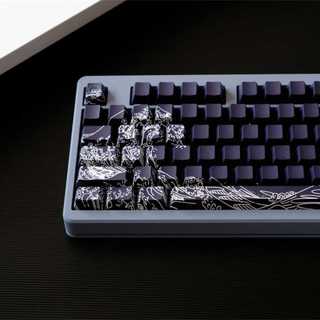 Kanagawa Side Shine Through Keycaps PBT Dye-sub Cherry Profile Keycap Custom Keycaps Tương thích với Cherry Gateron MX Switch