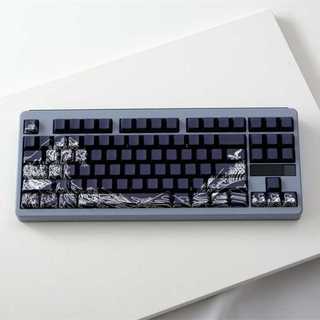 Kanagawa Side Shine Through Keycaps PBT Dye-sub Cherry Profile Keycap Custom Keycaps Tương thích với Cherry Gateron MX Switch