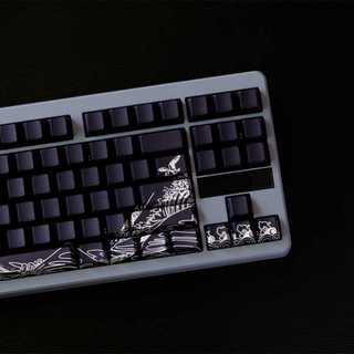Kanagawa Side Shine Through Keycaps PBT Dye-sub Cherry Profile Keycap Custom Keycaps Tương thích với Cherry Gateron MX Switch