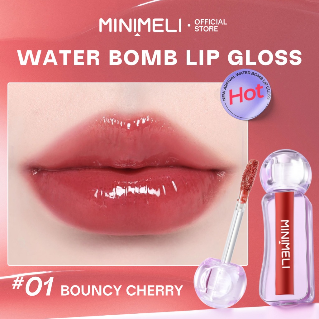 Ảnh Minimeli Lip Gloss Water Bomb Dưỡng ẩm Dewyful Non-Sticky Plumping Lip Misty Kiss Lock Color Silky 24H Trang điểm môi lâu trôi 2
