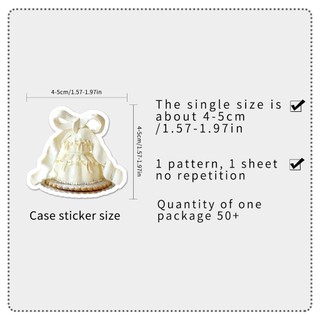 Bộ 50 Nơ ins Phong Cách Dán DIY Laptop Đàn Guitar Hành Lý Điện Thoại Chống Thấm Nước Miếng Dán Đồ Chơi Trẻ Em