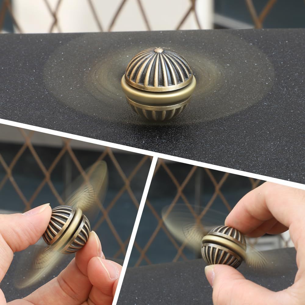 EDC Đầu Ngón Tay Con Quay Fidget Spinner Đồ Chơi Chống Căng Thẳng Cho Trẻ Em & Người Lớn Xoay Kim Loại Quả Cầu Để Bàn Giảm Căng Thẳng