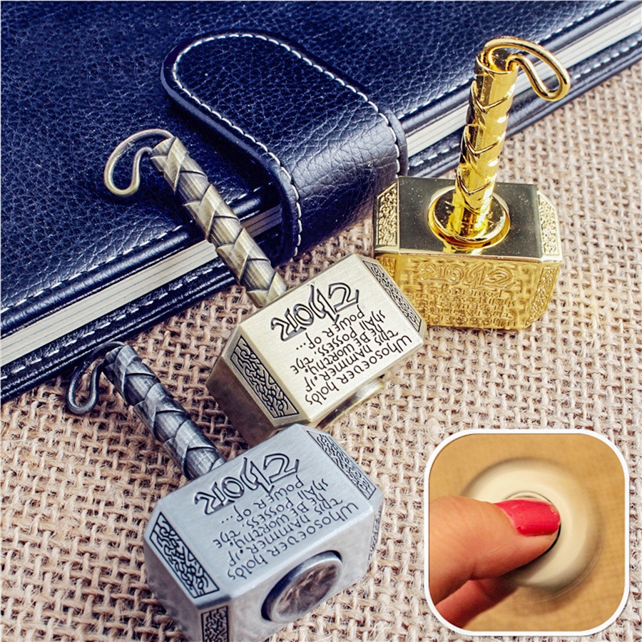 Hợp kim ngón tay Con quay hồi chuyển Spinner Fidget Đồ chơi dành cho người lớn, Đồ chơi giảm căng thẳng, Con quay hồi chuyển ngón tay, Đồ chơi búa kim loại chống lo âu