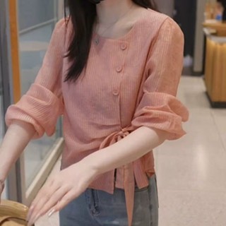 Áo sơ mi dài tay dáng rộng phong cách Hàn Quốc dành cho nữ