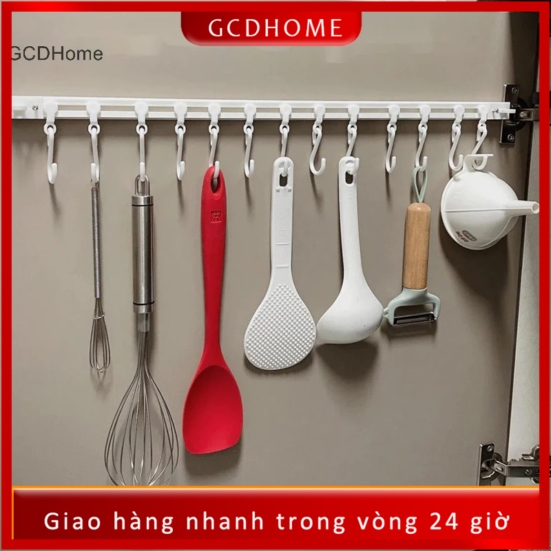 Gcdhome Nhựa Treo Tường Chống Đấm Hàng Dài Có Thể Tháo Rời Tủ Tự Dính HOT