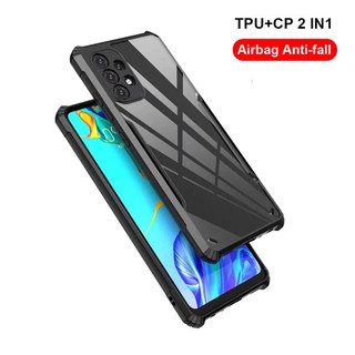 Ốp điện thoại acrylic+TPU trong suốt chống sốc cho Samsung Galaxy S26 S25 S24 S23 S22 S21 S20 Plus Ultra Fe M34 M54 M14 M33 4G 5G