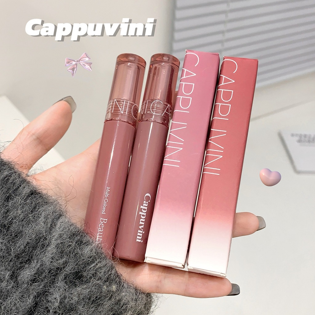 Son Môi Thạch Gương CAPPUVINI Son Bóng Dưỡng Ẩm Son Bóng Đầy Đặn Hàn Quốc