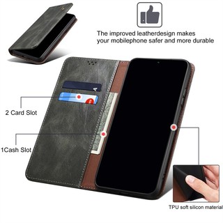 Dành Cho Oneplus 1 + Nord CE Ace 2 ii 3 iii 3V 4 10R 10Q 11 11R 12 Pro 5G Ốp Lưng Lật Retro Kinh Doanh Ví Da Khe Cắm Thẻ Đứng Giá Đỡ Vỏ