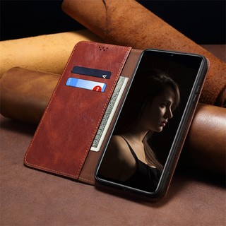 Dành Cho Oneplus 1 + Nord CE Ace 2 ii 3 iii 3V 4 10R 10Q 11 11R 12 Pro 5G Ốp Lưng Lật Retro Kinh Doanh Ví Da Khe Cắm Thẻ Đứng Giá Đỡ Vỏ