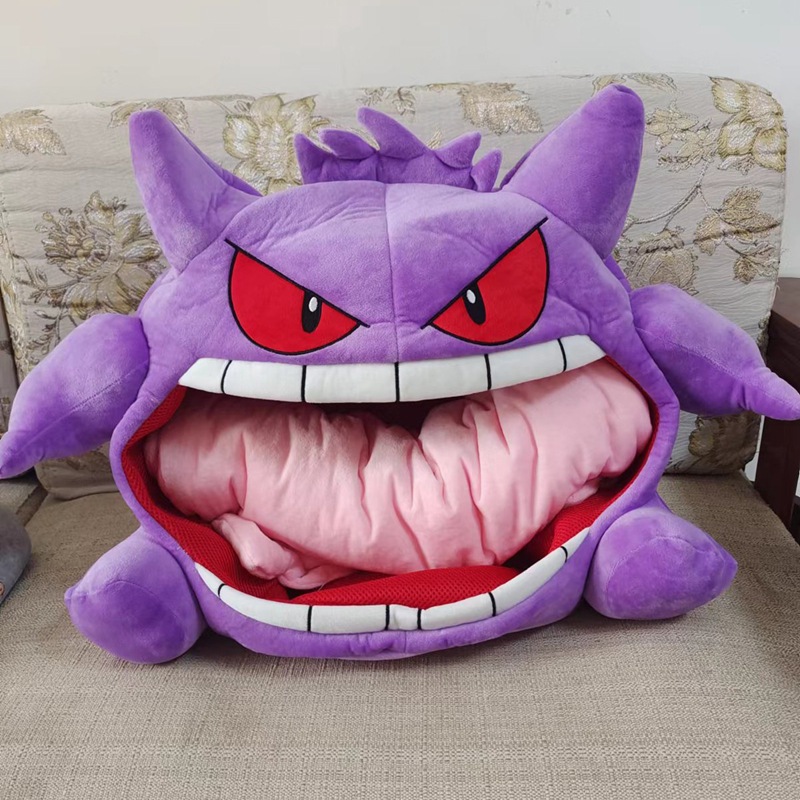 Gối Ngủ Pokemon Gengar Dễ Thương Có Chăn Gengar Sang Trọng Đồ Chơi Búp ...