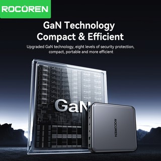 Rocoren 200W 4C + 2A Bộ sạc máy tính để bàn sạc nhanh PD QC.0 PPS SCP Sạc nhanh cho điện thoại, máy tính xách tay