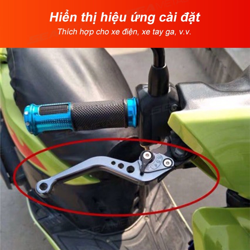 phanh xe máy SEAMETAL Tay phanh xe máy, xe điện sáu màu tùy chọn (giá 1 đôi)