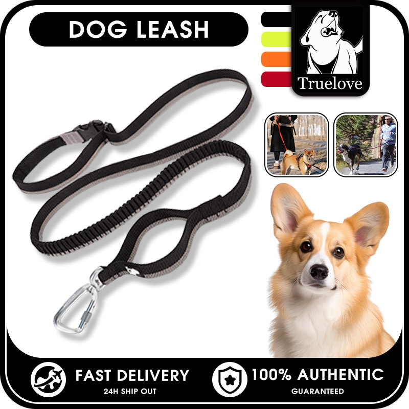 TRUELOVE Chó Chạy Bungee Dây Xích Cầm Tay Eo Có Thể Điều Chỉnh Nylon Co Giãn Có Thể Thu Vào Dẫn Chó Chạy Bộ Đi Bộ