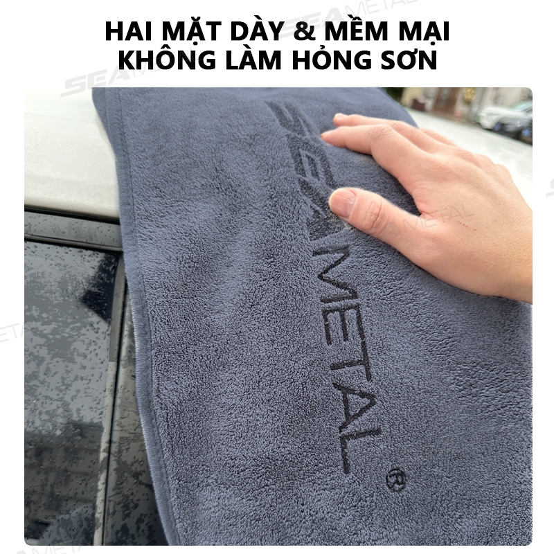 60X160CM khăn rửa xe SEAMETA Khăn Giặt Ô Tô Hai Mặt Nhung khăn lau xe siêu thấm nước khăn lau kính ô tô