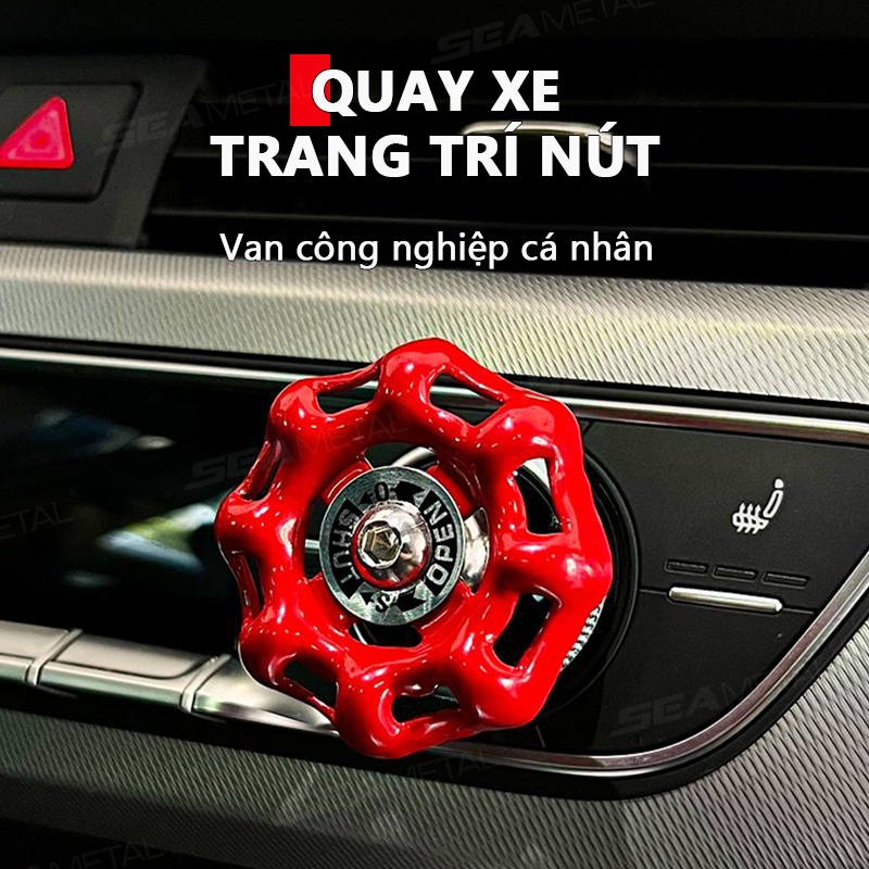 Xe Điều Khiển Trung Tâm Núm 3D SEAMETAL Van Nước Ô Tô Nút Bao Da Nội Thất Ô Tô Trang Trí Sáng Tạo Trang Trí Xe Hơi Nút Khởi