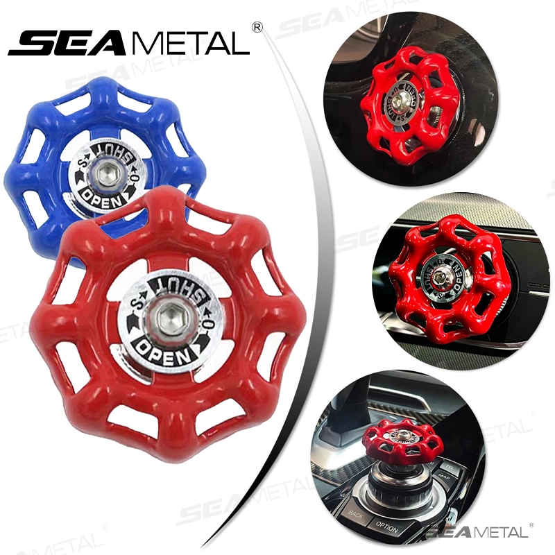 Xe Điều Khiển Trung Tâm Núm 3D SEAMETAL Van Nước Ô Tô Nút Bao Da Nội Thất Ô Tô Trang Trí Sáng Tạo Trang Trí Xe Hơi Nút Khởi