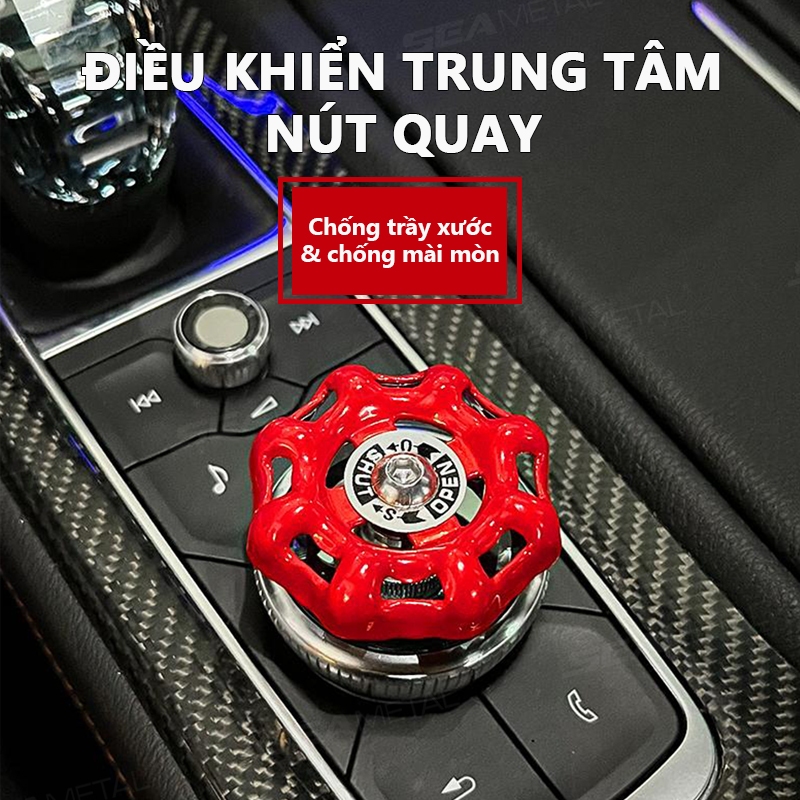Xe Điều Khiển Trung Tâm Núm 3D SEAMETAL Van Nước Ô Tô Nút Bao Da Nội Thất Ô Tô Trang Trí Sáng Tạo Trang Trí Xe Hơi Nút Khởi