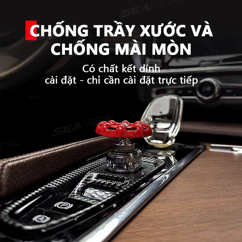 Xe Điều Khiển Trung Tâm Núm 3D SEAMETAL Van Nước Ô Tô Nút Bao Da Nội Thất Ô Tô Trang Trí Sáng Tạo Trang Trí Xe Hơi Nút Khởi
