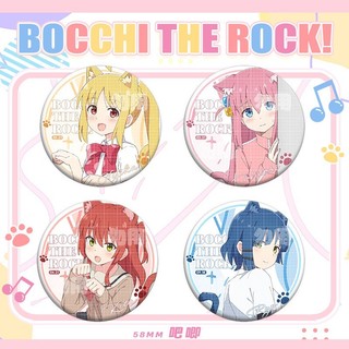 Anime Bocchi The Rock Gotou Hitori Ijichi Nijika Dễ Thương Huy Hiệu Nút Cài Cài Áo Cosplay Bộ Sưu Tập Đồ Chơi Túi Trang Trí Quà Tặng 58mm