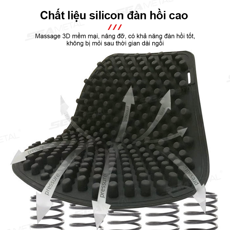 Đệm Silicone Lót Yên Xe Máy SEAMETAL Thoáng Khí Điều Chỉnh Được