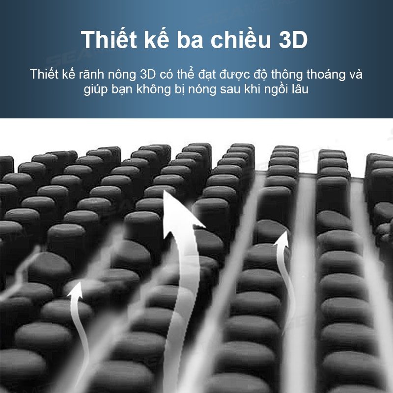 Đệm Silicone Lót Yên Xe Máy SEAMETAL Thoáng Khí Điều Chỉnh Được