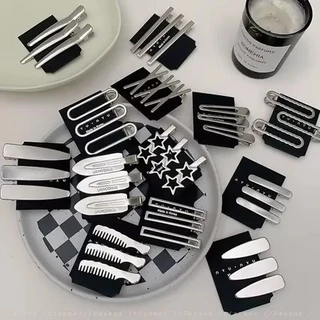 🍥jellycuty🍥Set 3 Kẹp Tóc Kim Loại Hình Ngôi Sao Ngọt Ngào Cho Nữ