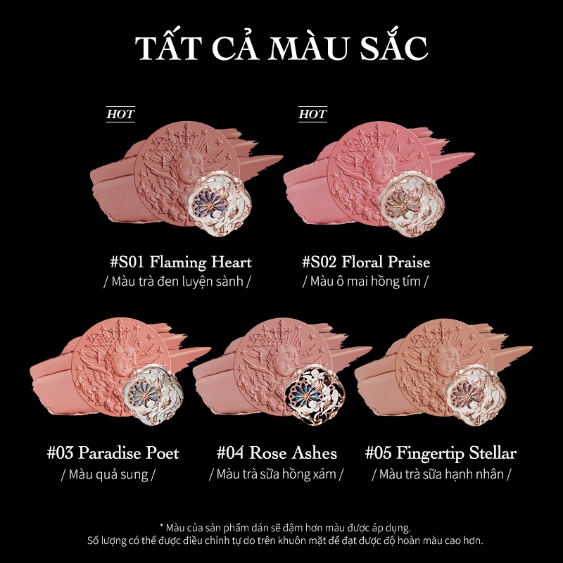 [LIVE]Flower Knows Little Angel Collection Cream Blush 6g 5 màu Trang điểm mặt