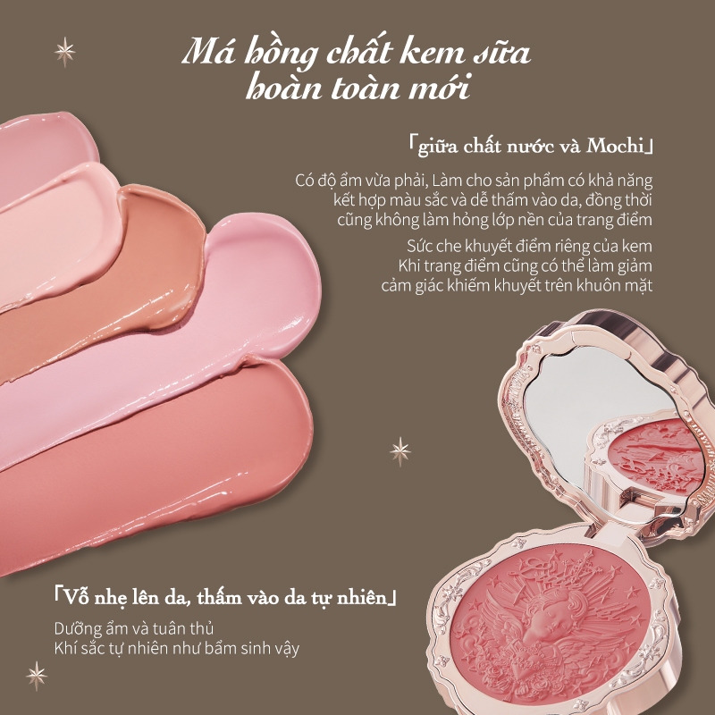 [LIVE]Flower Knows Little Angel Collection Cream Blush 6g 5 màu Trang điểm mặt