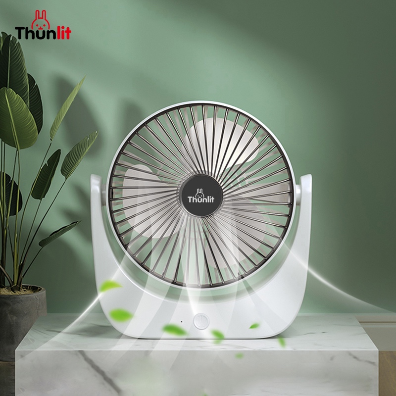 Ảnh Quạt để bàn Thunlit 6 inch sạc USB 1250mah 3 mức tốc độ 2