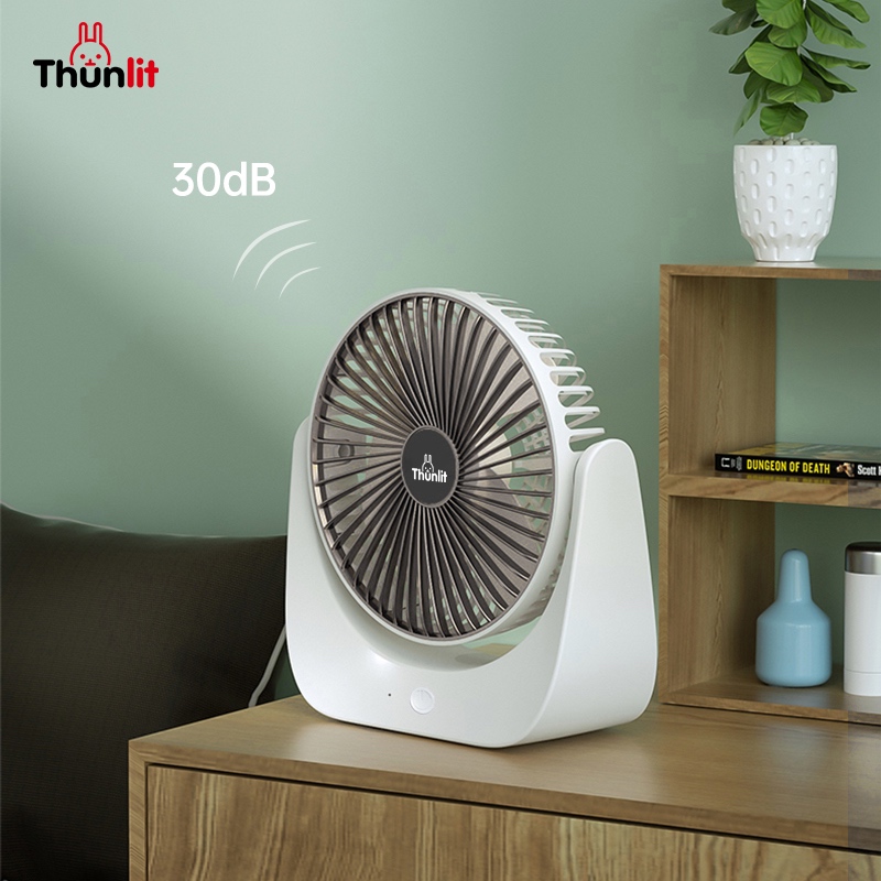 Ảnh Quạt để bàn Thunlit 6 inch sạc USB 1250mah 3 mức tốc độ 4