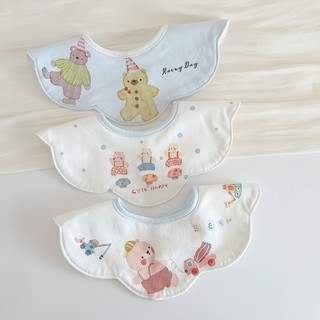 3 cái / lốc yếm trẻ em phim hoạt hình bông không thấm nước yếm dễ thương & vải ợ phụ kiện sơ sinh 0-2 tuổi
