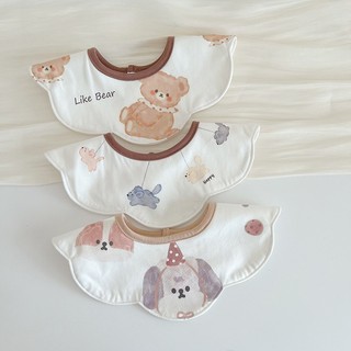 3 cái / lốc yếm trẻ em phim hoạt hình bông không thấm nước yếm dễ thương & vải ợ phụ kiện sơ sinh 0-2 tuổi