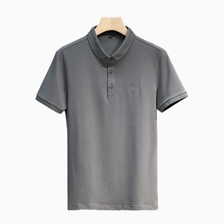 Áo thun ngắn tay Dichuangzhe Áo thun nam Polo Áo sơ mi màu trơn đơn giản Công sở thêu hàng đầu
