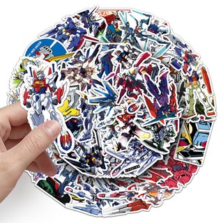 52 Chiếc Gundam Robot Hoạt Hình Dán Graffiti Hành Lý Laptop Guitar Quà Tặng Nhật Ký Trang Trí Chống Thấm Nước