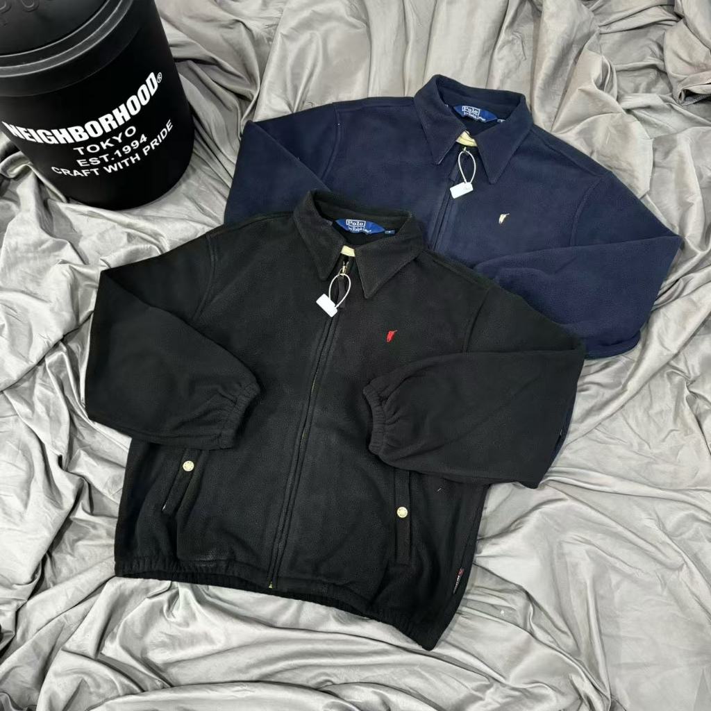 Rl Phong Cách Cơ Bản thập niên 1990 Polar Fleece Pony Nhãn Thêu polo ...