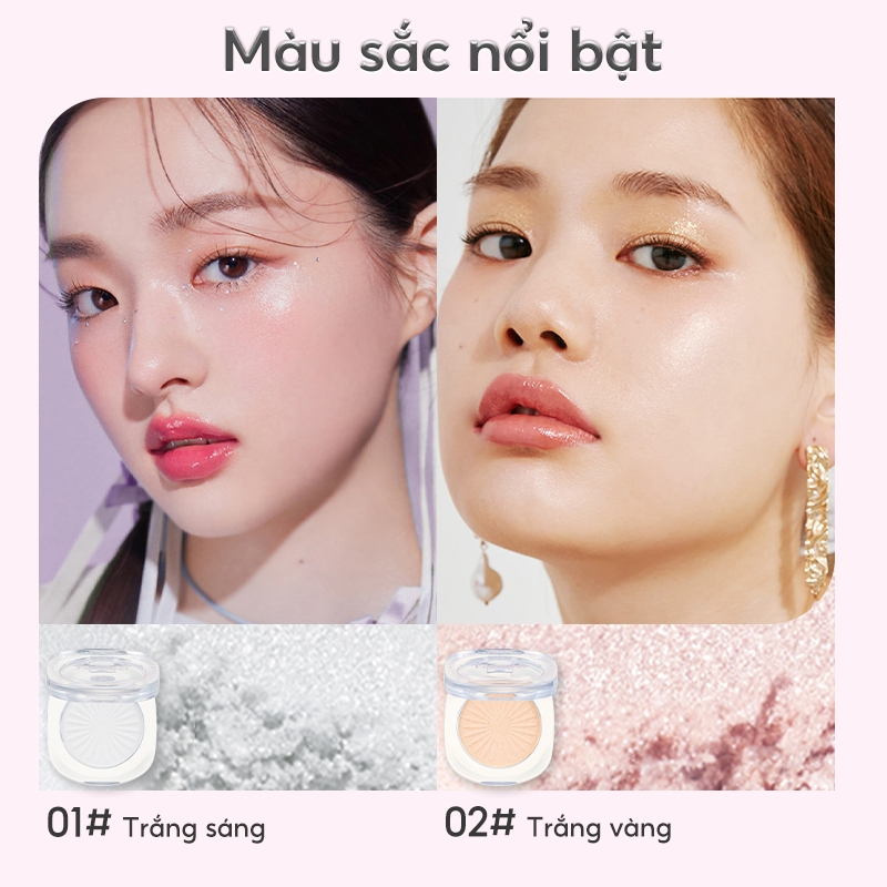 FelinWel - Phấn Bắt Sáng Filter Ánh Lấp Lánh Cường Độ Cao, Kết Cấu Siêu Mịn Lâu Trôi, 2 Màu Tùy Chọn