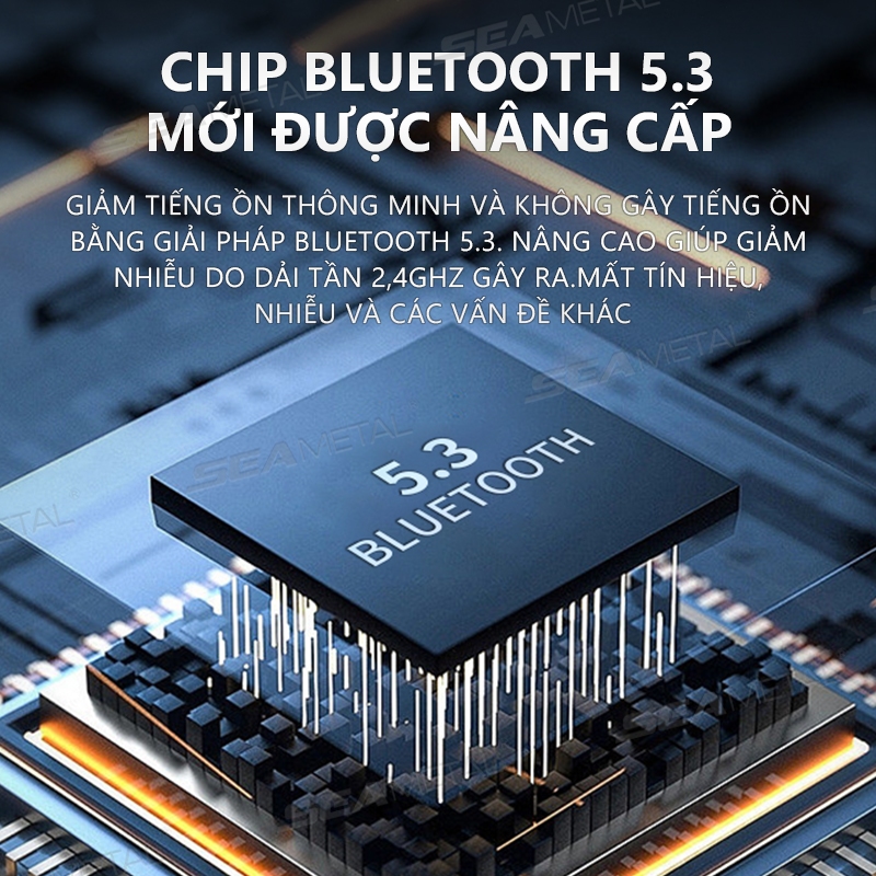 Tai Nghe Liên Lạc Bluetooth SEAMETAL5.3 Chống Nước Ipx6 Bộ Đàm Gắn Mũ Bảo Hiểm Gắn Mũ Bảo Hiểm Xe Mô Tô