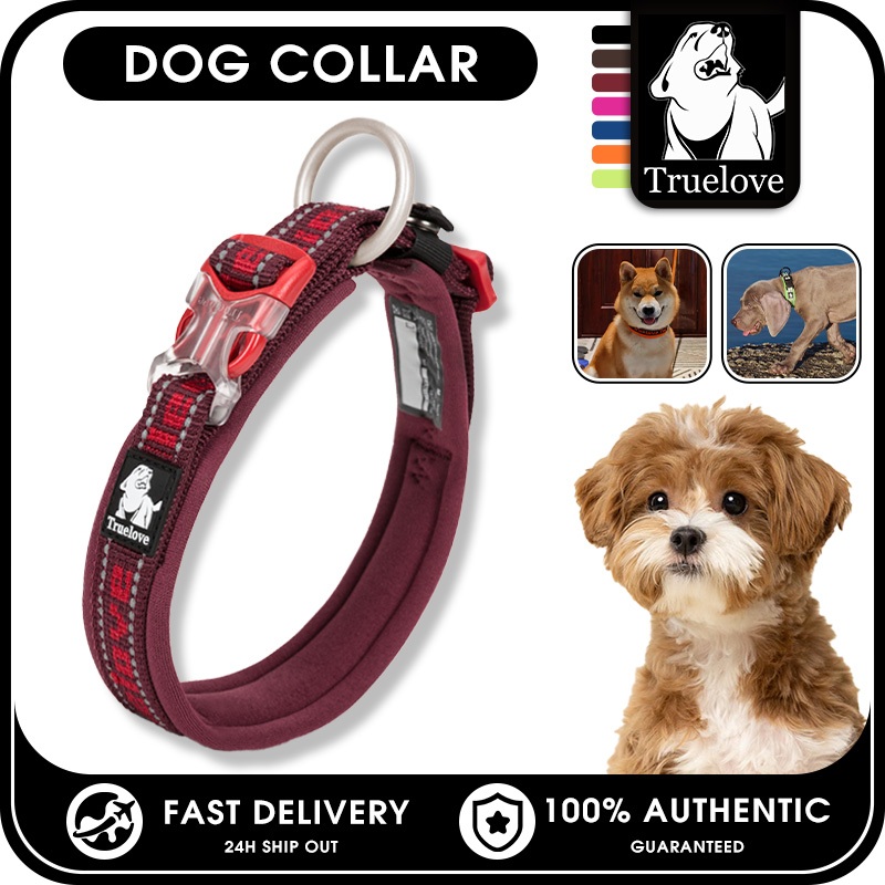 TRUELOVE Vòng cổ huấn luyện chó cưng Vòng cổ Nylon Martingale Vòng cổ có thể điều chỉnh để huấn luyện