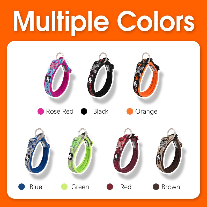 TRUELOVE Vòng cổ huấn luyện chó cưng Vòng cổ Nylon Martingale Vòng cổ có thể điều chỉnh để huấn luyện